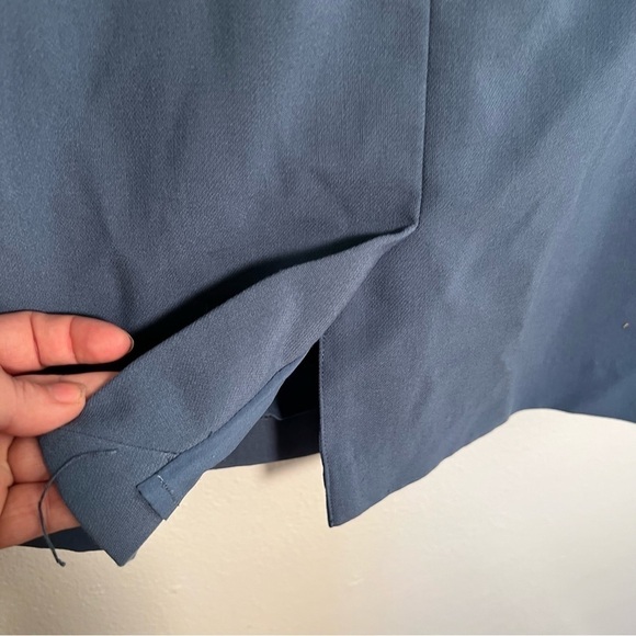 Banana Republic Pencil Skirt Light Blue Button Waist - Picture 9 of 11